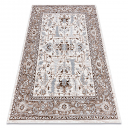 Carpet ARGENT - W7039 Flowers beige / grey