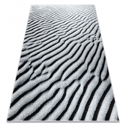 Tappeto BUBBLE nero 25 IMITAZIONE PELLICCIA DI CONIGLIO 3D strutturale