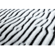 Teppich BUBBLE schwarz 25 IMITATION VON KANINCHENFELL 3D - strukturell