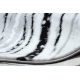 Килим ARGENT - W9563 Рядки білі / сірий