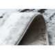 Covor BUBBLE argintiu 21 IMITARE BLANĂ DE IEPURE 3D structural