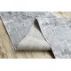 Covor BUBBLE cerc fildeş 12 IMITARE BLANĂ DE IEPURE 3D structural