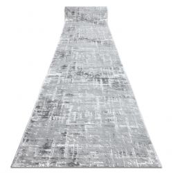 Covor BUBBLE cerc argintiu 21 IMITARE BLANĂ DE IEPURE 3D structural