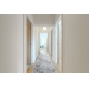 Runner Structural MEFE 8722 two levels of fleece grey / white 150 cm