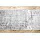 Runner Structural MEFE 8722 two levels of fleece grey / white 150 cm