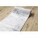 Runner Structural MEFE 8722 two levels of fleece grey / white 150 cm
