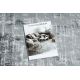 Runner Structural MEFE 8722 two levels of fleece grey / white 150 cm