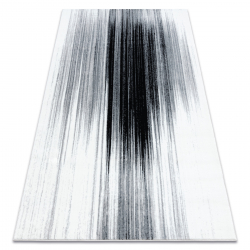 Paklājs ARGENT - W9571 Abstrakcija balta / pelēks