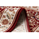 Teppich Wolle NAIN Rosette, Rahmen 7176/51066 rotwein
