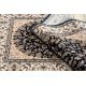 Carpet Wool NAIN Rosette, frame 7177/51011 beige / black