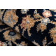 Teppich Wolle NAIN Rosette, Rahmen 7177/51011 beige / schwarz