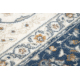 Teppich Wolle NAIN Rahmen Ornament 7179/51913 beige / dunkelblau