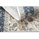 Teppich Wolle NAIN Rahmen Ornament 7179/51913 beige / dunkelblau