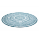 Okrúhly koberec FUN Napkin obrúsok - modrý