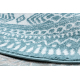 Kulatý koberec FUN Napkin ubrousek - modrý