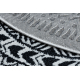 Alfombra ECO sisal BOHO MOROC Diamantes 22312 franjas - estructural beige / crema, alfombra reciclada