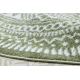 Kulatý koberec FUN Napkin ubrousek - zelená
