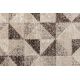 Tappeto in lana VILLA 7636/68400 Zigzag SIZAL, tessitura piatta beige scuro