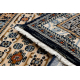 Carpet Wool KESHAN fringe, Frame oriental 6428/53551 beige / navy