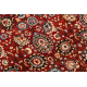 Teppich Wolle KESHAN Franse, Ornament, Rahmen orientalisch 7573/53577 rotwein / dunkelblau