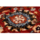 Tepih KESHAN Ornament, okvir Istočnjački 7573/53577 punaruskea / tamnoplava boja 