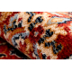 Tepih KESHAN Ornament, okvir Istočnjački 7573/53577 punaruskea / tamnoplava boja 