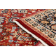 Carpet Wool KESHAN fringe, Ornament, frame oriental 7573/53577 claret / navy