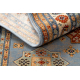 Teppich Wolle KESHAN Franse, Rahmen orientalisch 7683/53544 beige / blau