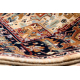 Carpet Wool KESHAN fringe, Ornament oriental 2886/53555 beige / claret 