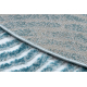 Moderne MEFE Teppe Sirkel 8725 Sirkler Fingeravtrykk - strukturell to nivåer av fleece krem / blå