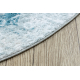 Modern MEFE szőnyeg kör 8731 Rozetta vintage - Structural két szintű gyapjú krém / kék