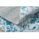 Moderní MEFE koberec 8731 Růžice vintage - Strukturální, dvě úrovně rouna krém / modrý