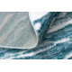 Moderne MEFE Teppe sirkel 8761 Bølger - strukturell to nivåer av fleece krem / blå