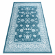 Modern MEFE Teppich 2312 Ornament - Strukturell zwei Ebenen aus Vlies creme / blau