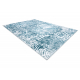 сучасний MEFE килим 8725 кола Відбитки пальців - Structural два рівні флісу крем / синій