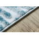 Moderný MEFE koberec 8725 vzor odtlačok prstu - Štrukturálny, dve vrstvy rúna krém / modrý