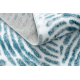 Moderne MEFE Teppe 8725 Sirkler Fingeravtrykk - strukturell to nivåer av fleece krem / blå