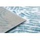 модерен MEFE килим 8725 кръгове пръстови отпечатъци - structural две нива на руно сметана / син
