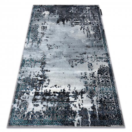 Moderný koberec DE LUXE 2078 ornament vintage - Štrukturálny sivá
