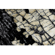 Σύγχρονο DE LUXE χαλί 2079 Τούβλο πλακόστρωσης - δομική χρυσός / γκρι