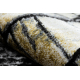 Kilimas DE LUXE Šiuolaikinis 2079 Grindinio akmenys plytos - Struktūrinis auksas / pilka