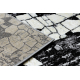 Moderný koberec DE LUXE 2079 Dlažba tehla - Štrukturálny zlato / grå 