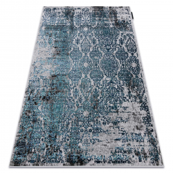 Moderní koberec DE LUXE 2081 ornament vintage - Strukturální, modrý / šedá