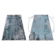 Tapijt DE LUXE modern 2081 Ornament vintage gewreven - Structureel blauw / grijs