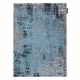 Tepih DE LUXE moderna 2081 Ornament berba gumiran - Strukturne plava / Siva