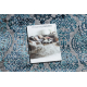 Dywan DE LUXE nowoczesny 2081 Ornament vintage przecierany - Strukturalny niebieski / szary