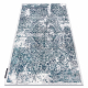 Moderný koberec DE LUXE 2082 ornament vintage - Štrukturálny krém / sivá