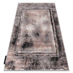 сучасний DE LUXE килим 634 каркас vintage - Structural сірий / рожевий