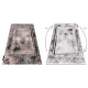 Tapijt DE LUXE modern 634 Frame vintage gewreven - Structureel grijs / roze