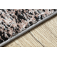 Modern DE LUXE carpet 634 Frame vintage - structural grey / pink